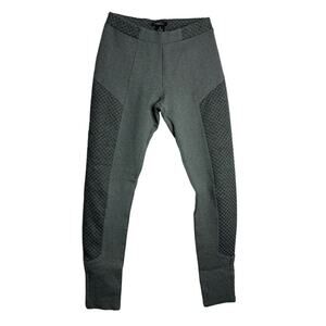 Ashley By 26 International Pants Womens‎ Medium Gray Quilted Moto Style Casual